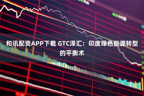 和讯配资APP下载 GTC泽汇：印度绿色能源转型的平衡术