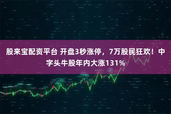 股来宝配资平台 开盘3秒涨停，7万股民狂欢！中字头牛股年内大涨131%